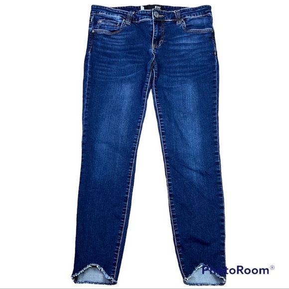 Kut from the Kloth Denim - Kut from the Kloth "Connie" High Rise RW Hem Skinny Jeans Blue Sz 6 EUC